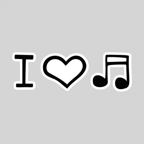 Design 1067 - I LOVE MUSIC