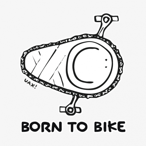 Potisk 1074 - BORN TO BIKE