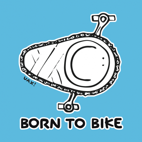 Potisk 1074 - BORN TO BIKE