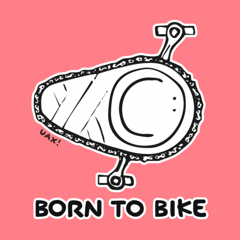 Potisk 1074 - BORN TO BIKE
