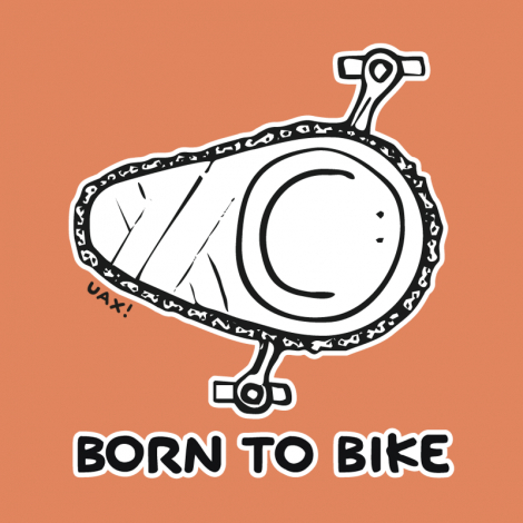 Potisk 1074 - BORN TO BIKE