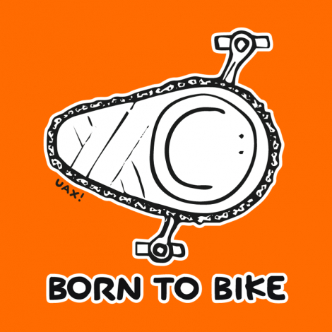 Potisk 1074 - BORN TO BIKE