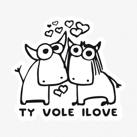 Potisk 1089 - TY VOLE I LOVE