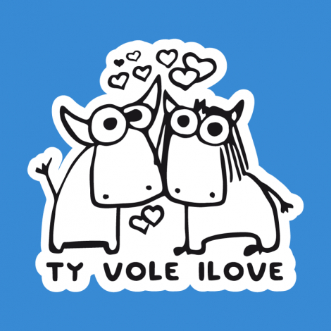 Potisk 1089 - TY VOLE I LOVE