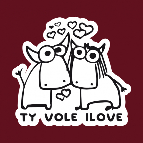 Potisk 1089 - TY VOLE I LOVE