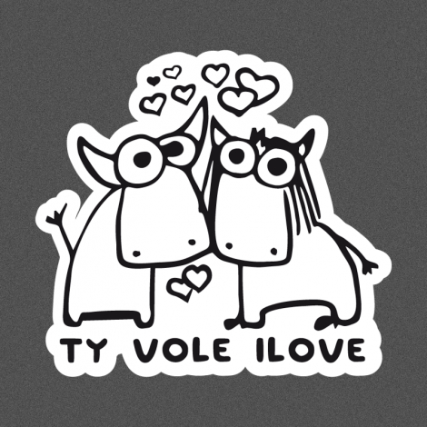 Potisk 1089 - TY VOLE I LOVE