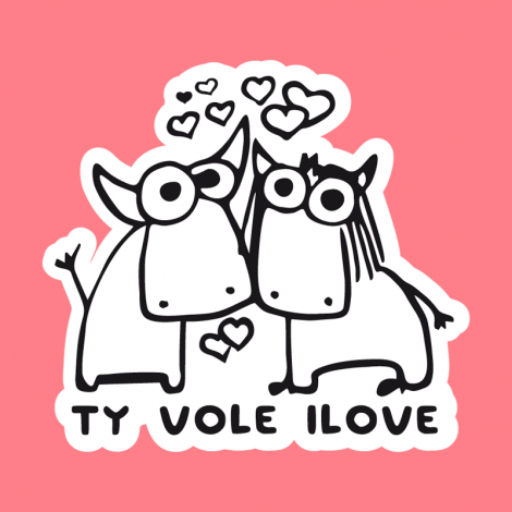 Potisk 1089 - TY VOLE I LOVE