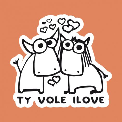 Potisk 1089 - TY VOLE I LOVE
