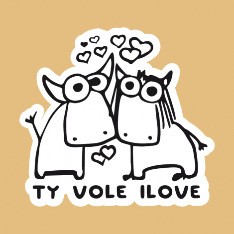 Potisk 1089 - TY VOLE I LOVE