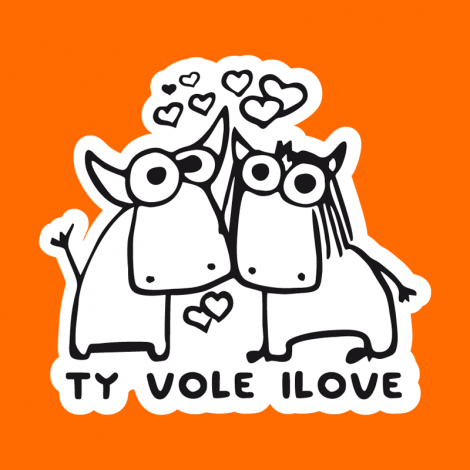 Potisk 1089 - TY VOLE I LOVE