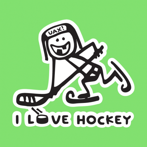 Potisk 1100 - I LOVE HOCKEY