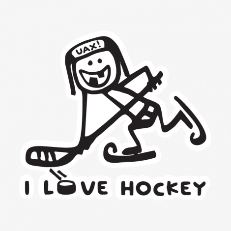 Potisk 1100 - I LOVE HOCKEY