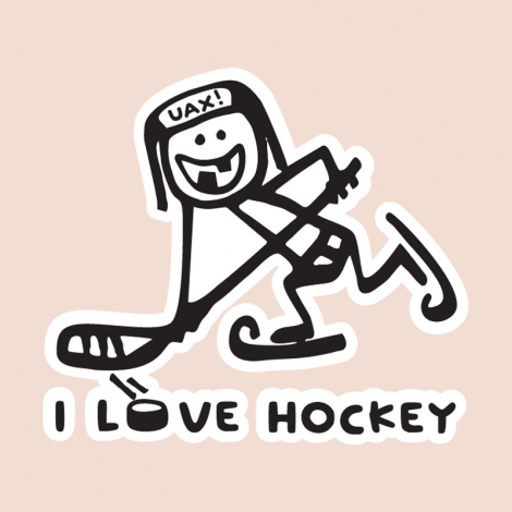 Design 1100 - I LOVE HOCKEY