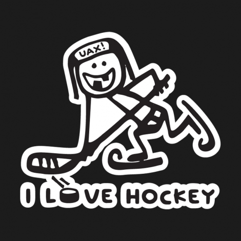 Design 1100 - I LOVE HOCKEY