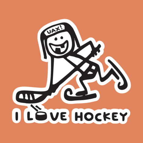 Potisk 1100 - I LOVE HOCKEY
