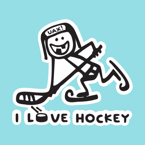 Potisk 1100 - I LOVE HOCKEY