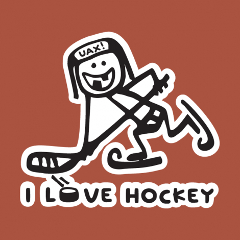 Design 1100 - I LOVE HOCKEY