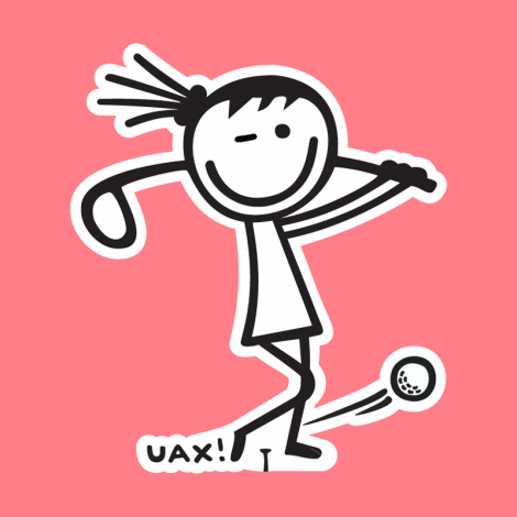 Potisk 1108 - GOLF GIRL