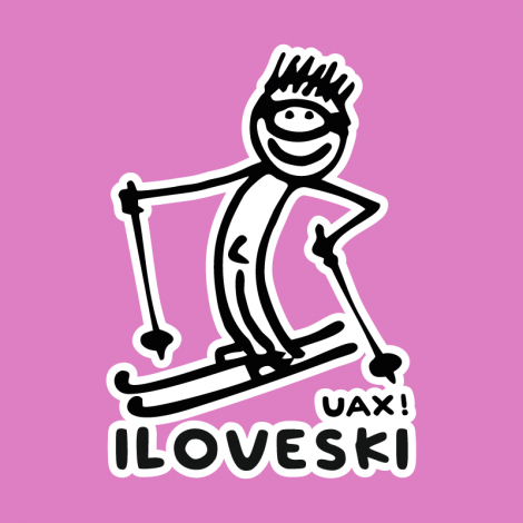 Potisk 1122 - I LOVE SKI