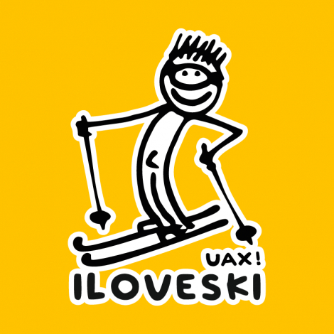 Potisk 1122 - I LOVE SKI