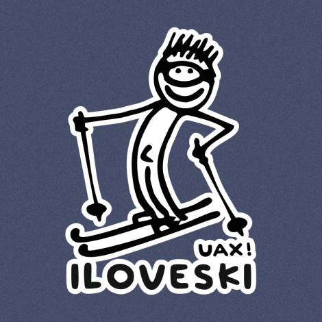 Potisk 1122 - I LOVE SKI