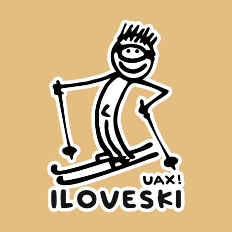 Potisk 1122 - I LOVE SKI