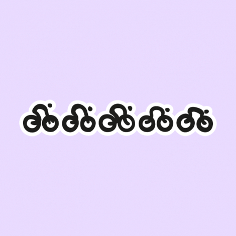 Potisk 1170 - CYCLISTS