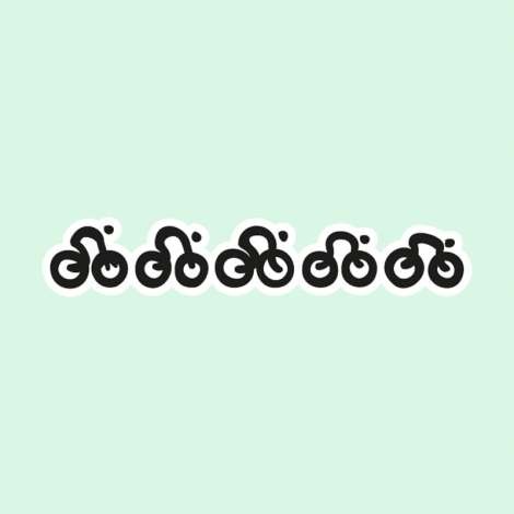 Potisk 1170 - CYCLISTS