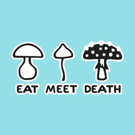 Potisk 1177 - EAT MEET DEATH
