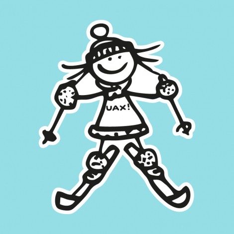 Potisk 1179 - SKIER GIRL