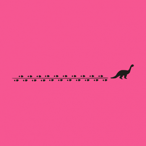 Potisk 1201 - DINO TRACES