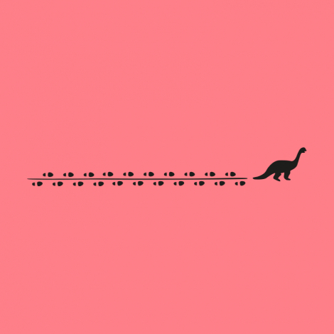 Potisk 1201 - DINO TRACES