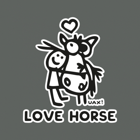 Potisk 1219 - LOVE HORSE
