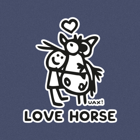 Potisk 1219 - LOVE HORSE