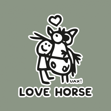Potisk 1219 - LOVE HORSE