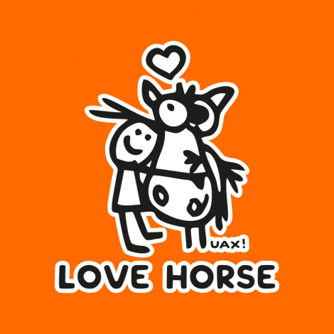 Potisk 1219 - LOVE HORSE