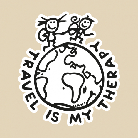 Potisk 1240 - TRAVEL IS MY THERAPY