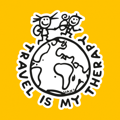 Potisk 1240 - TRAVEL IS MY THERAPY