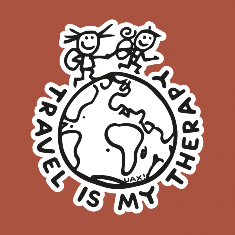 Potisk 1240 - TRAVEL IS MY THERAPY