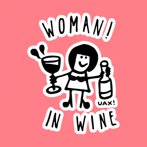 Potisk 1347 - WOMAN IN WINE 2