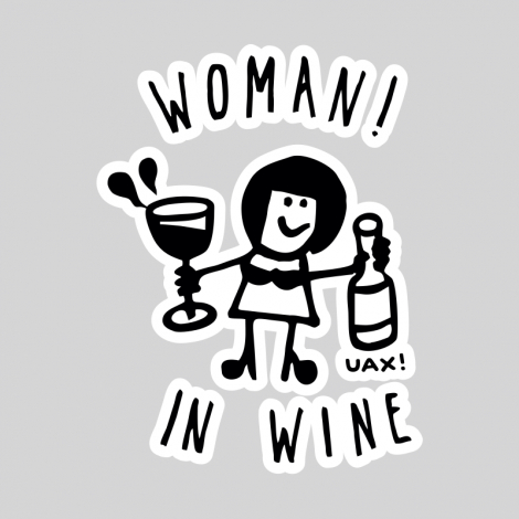 Potisk 1347 - WOMAN IN WINE 2