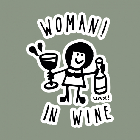 Potisk 1347 - WOMAN IN WINE 2