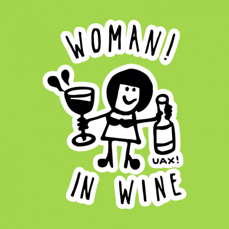 Potisk 1347 - WOMAN IN WINE 2