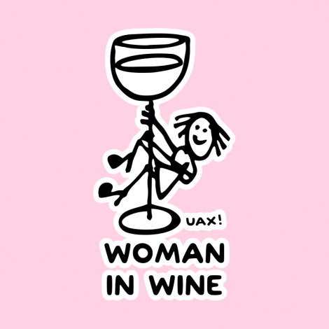 Potisk 1348 - WOMAN IN WINE 3