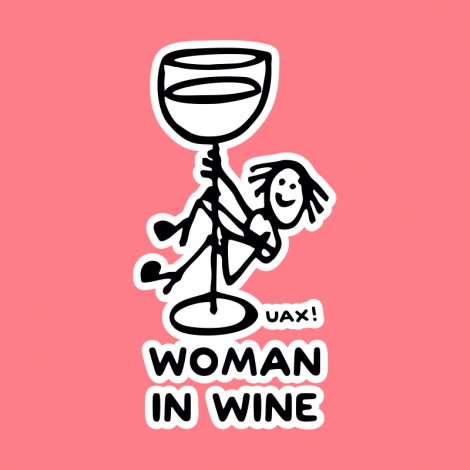 Potisk 1348 - WOMAN IN WINE 3