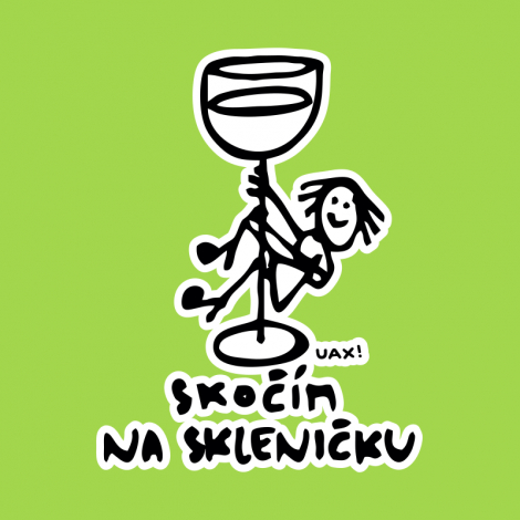 Potisk 1384 - SKOČÍM NA SKLENIČKU