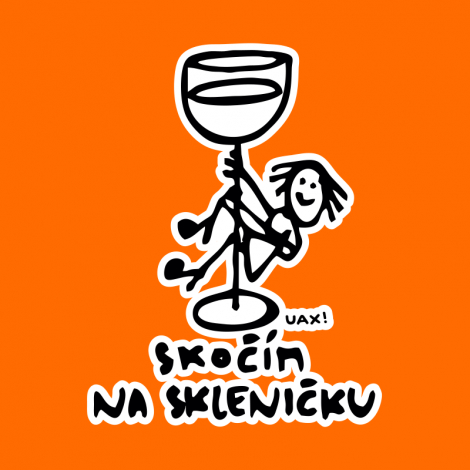 Potisk 1384 - SKOČÍM NA SKLENIČKU