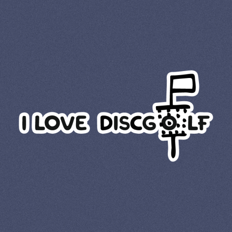 Potisk 5150 - I LOVE DISCGOLF