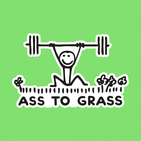 Potisk 5166 - ASS TO GRASS