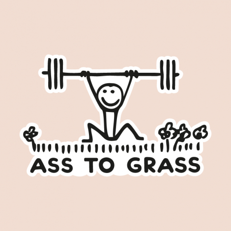 Potisk 5166 - ASS TO GRASS